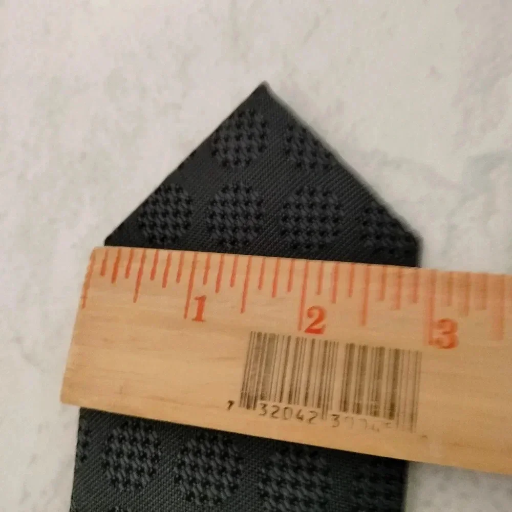 Calibrate Necktie Tie Silk Gray Houndstooth Dots Geometric College 3 x 58